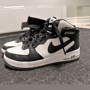 Stussy x Air Force 1 Mid 'Black White'